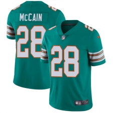 Men's Nike Miami Dolphins #28 Bobby McCain Aqua Green Alternate Vapor Untouchable Limited Player NFL Jersey