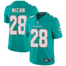 Men's Nike Miami Dolphins #28 Bobby McCain Aqua Green Team Color Vapor Untouchable Limited Player NFL Jersey