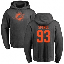 NFL Nike Miami Dolphins #93 Akeem Spence Ash One Color Pullover Hoodie