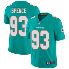 Youth Nike Miami Dolphins #93 Akeem Spence Aqua Green Team Color Vapor Untouchable Limited Player NFL Jersey