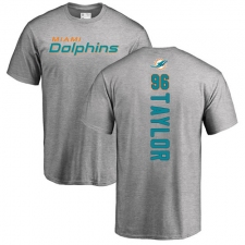 NFL Nike Miami Dolphins #96 Vincent Taylor Ash Backer T-Shirt