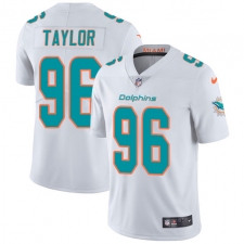 Youth Nike Miami Dolphins #96 Vincent Taylor White Vapor Untouchable Limited Player NFL Jersey