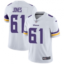 Youth Nike Minnesota Vikings #61 Brett Jones White Vapor Untouchable Limited Player NFL Jerseyey