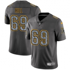 Men's Nike Minnesota Vikings #69 Rashod Hill Gray Static Vapor Untouchable Limited NFL Jersey