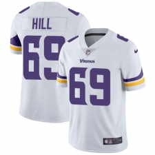 Men's Nike Minnesota Vikings #69 Rashod Hill White Vapor Untouchable Limited Player NFL Jersey