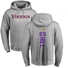 NFL Nike Minnesota Vikings #69 Rashod Hill Ash Backer Pullover Hoodie