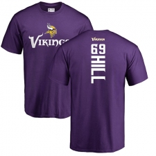 NFL Nike Minnesota Vikings #69 Rashod Hill Purple Backer T-Shirt