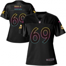 Women's Nike Minnesota Vikings #69 Rashod Hill Game Black Fashion NFL Jersey