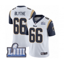 Youth Nike Los Angeles Rams #66 Austin Blythe White Vapor Untouchable Limited Player Super Bowl LIII Bound NFL Jers