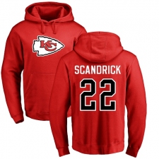 NFL Nike Kansas City Chiefs #22 Orlando Scandrick Red Name & Number Logo Pullover Hoodie