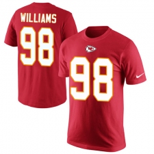 NFL Men's Nike Kansas City Chiefs #98 Xavier Williams Red Rush Pride Name & Number T-Shirt