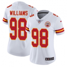 Women's Nike Kansas City Chiefs #98 Xavier Williams White Vapor Untouchable Elite Player NFL Jersey