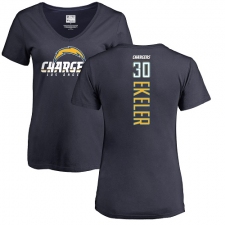 NFL Women's Nike Los Angeles Chargers #30 Austin Ekeler Navy Blue Backer T-Shirt