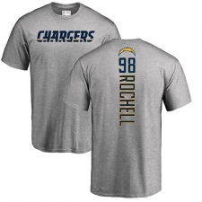 NFL Nike Los Angeles Chargers #98 Isaac Rochell Ash Backer T-Shirt