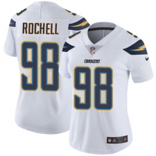 Women's Nike Los Angeles Chargers #98 Isaac Rochell White Vapor Untouchable Limited Player NFL Jersey