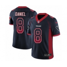 Men's Nike Houston Texans #8 Trevor Daniel Limited Navy Blue Rush Drift Fashion NFL Jersey