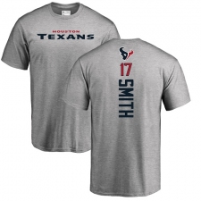 NFL Nike Houston Texans #17 Vyncint Smith Ash Backer T-Shirt