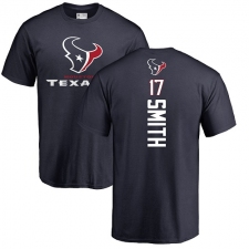 NFL Nike Houston Texans #17 Vyncint Smith Navy Blue Backer T-Shirt