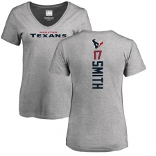 NFL Women's Nike Houston Texans #17 Vyncint Smith Ash Backer T-Shirt