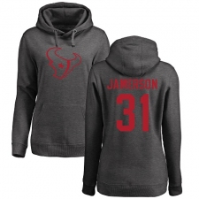NFL Women's Nike Houston Texans #31 Natrell Jamerson Ash One Color Pullover Hoodie