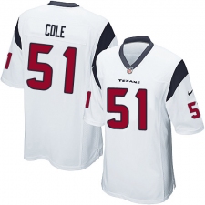 Men's Nike Houston Texans #51 Dylan Cole Game White NFL Jersey