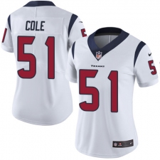 Women's Nike Houston Texans #51 Dylan Cole White Vapor Untouchable Limited Player NFL Jersey