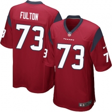Men's Nike Houston Texans #73 Zach Fulton Game Red Alternate NFL Jersey