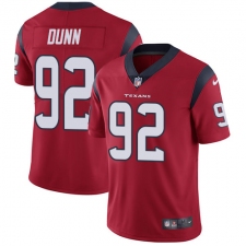 Men's Nike Houston Texans #92 Brandon Dunn Red Alternate Vapor Untouchable Limited Player NFL Jersey