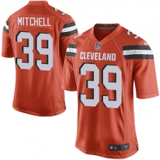 Men's Nike Cleveland Browns #39 Terrance Mitchell Game Orange Alternate NFL Jersey