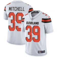 Men's Nike Cleveland Browns #39 Terrance Mitchell White Vapor Untouchable Limited Player NFL Jersey