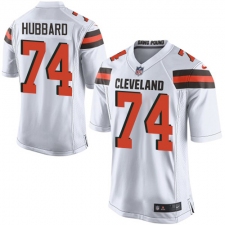 Men's Nike Cleveland Browns #74 Chris Hubbard Game White NFL Jersey