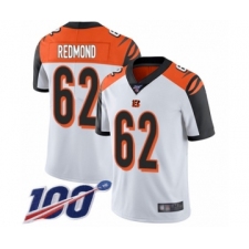 Men's Cincinnati Bengals #62 Alex Redmond White Vapor Untouchable Limited Player 100th Season Football Jersey