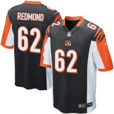 Men's Nike Cincinnati Bengals #62 Alex Redmond Game Black Team Color NFL Jersey