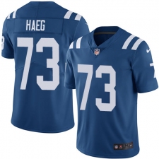 Men's Nike Indianapolis Colts #73 Joe Haeg Royal Blue Team Color Vapor Untouchable Limited Player NFL Jersey
