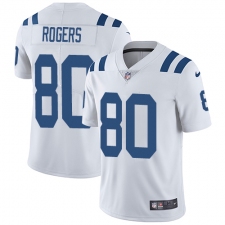 Men's Nike Indianapolis Colts #80 Chester Rogers White Vapor Untouchable Limited Player NFL Jersey