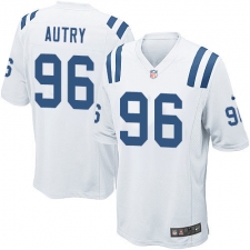 Men's Nike Indianapolis Colts #96 Denico Autry Game White NFL Jersey