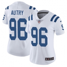 Women's Nike Indianapolis Colts #96 Denico Autry White Vapor Untouchable Limited Player NFL Jersey
