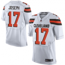 Men's Nike Cleveland Browns #17 Greg Joseph Elite White NFL Jersey