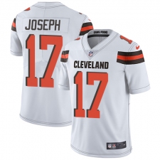 Men's Nike Cleveland Browns #17 Greg Joseph White Vapor Untouchable Limited Player NFL Jersey