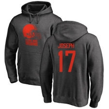 NFL Nike Cleveland Browns #17 Greg Joseph Ash One Color Pullover Hoodie