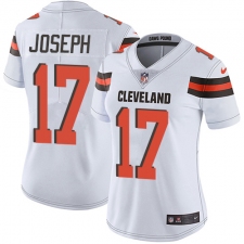 Women's Nike Cleveland Browns #17 Greg Joseph White Vapor Untouchable Limited Player NFL Jersey