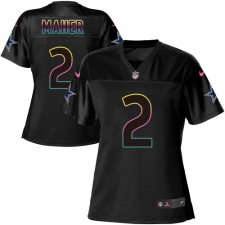 Women's Nike Dallas Cowboys #2 Brett Maher Game Black Fashion NFL Jersey