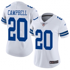 Women's Nike Dallas Cowboys #20 Ibraheim Campbell White Vapor Untouchable Limited Player NFL Jersey
