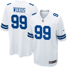 Men's Nike Dallas Cowboys #99 Antwaun Woods Game White NFL Jersey