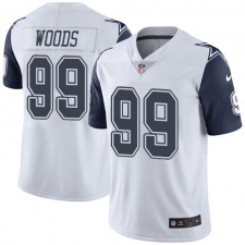 Men's Nike Dallas Cowboys #99 Antwaun Woods Limited White Rush Vapor Untouchable NFL Jersey