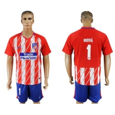 Atletico Madrid #1 Moya Home Soccer Club Jersey3