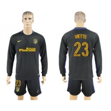 Atletico Madrid #23 Vietto Away Long Sleeves Soccer Club Jersey