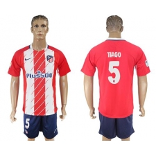 Atletico Madrid #5 Tiago Home Soccer Club Jersey1