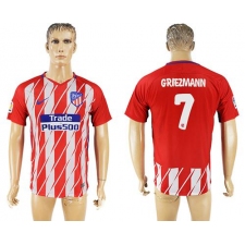 Atletico Madrid #7 Griezmann Home Soccer Club Jersey2