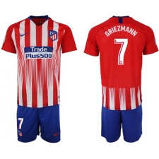 Atletico Madrid #7 Griezmann Home Soccer Club Jersey5